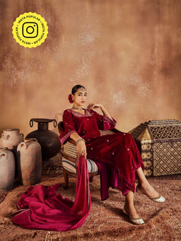 Roze - Razia Pink Dupatta
