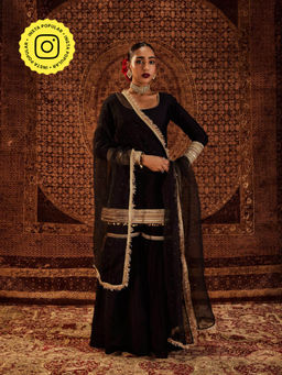 Roze - Sultana Black Dupatta