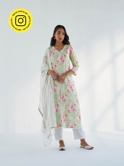 Roze - Lina Kurta with Pant & Dupatta (Set of 3)