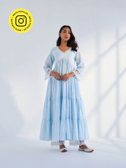 Roze - Laila Blue Anarkali Kurta