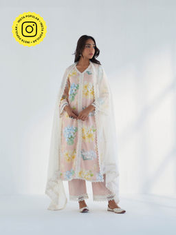 Roze - Arfa Kurta with Pant & Dupatta (Set of 3)