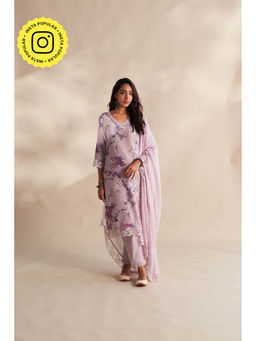 Roze - Lavender Samaira Kurta With Pant And Dupatta