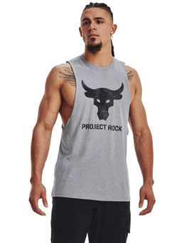 Under Armour - Grey Project Rock Brahma Bull Tank