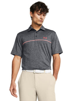 Under Armour - Grey Men'S Playoff 3.0 Stripe Polo T-Shirt