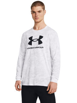 Under Armour - White Men'S Abc Camo Full Sleeve T-Shirt