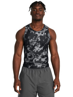 Under Armour - Black Men's Heatgear Iso-Chill Printed Tank