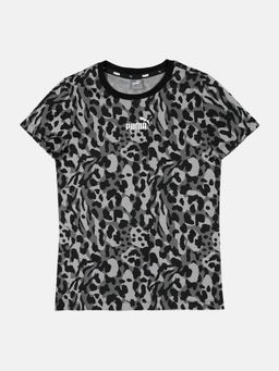 Puma - Alpha Aop Girls Black T-shirt