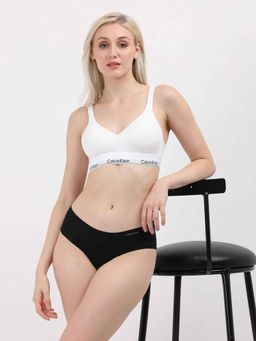 Calvin Klein - White Solid Comfortable Bralette Bra