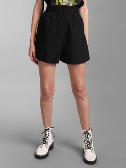 Kazo - Black Sports Shorts with Neon Panels