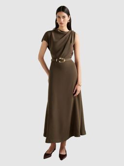 Forever New - Olive Kylee Draped Dress with Belt