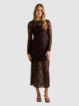 Forever New - Brown Alora Lace Dress