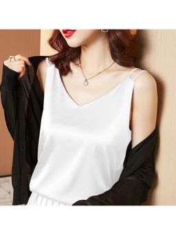 Outzidr - White Dual Strap Tank Top