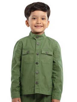 Under Fourteen Only - Boys Full Sleeve Woven Twill Jacket