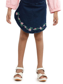 Under Fourteen Only - Girls Skort with Embroidery On Front