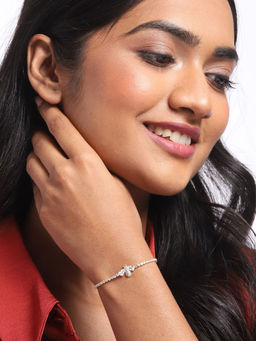 Blueberry - Golden Bee Stone Embellished Bracelet