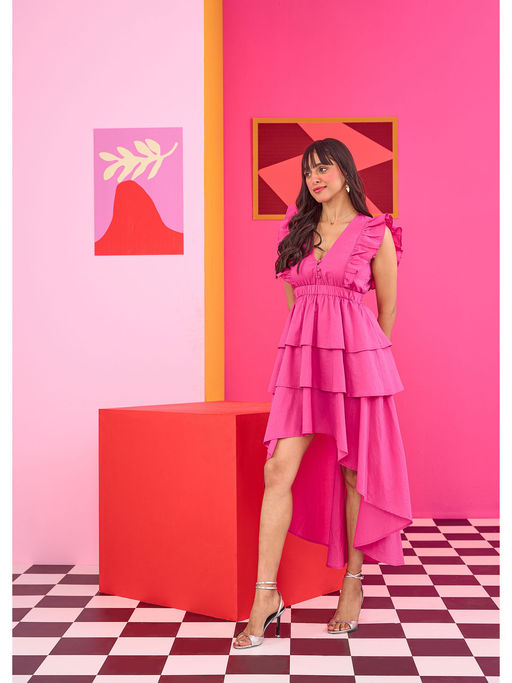 emily pink dress Emily Maxi Dress - Satin | Pink Floral | Womens