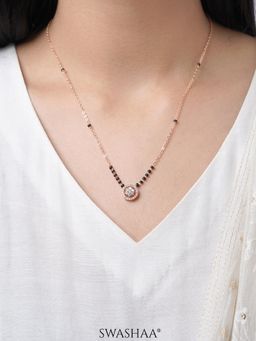 SWASHAA - Kisna White Plated Mangalsutra