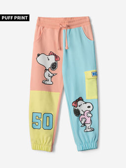 The Souled Store - Official Peanuts Happy Belle Girls Joggers -Multi-Color