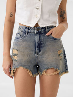 The Souled Store - Originals Ice Blue Women Denim Shorts