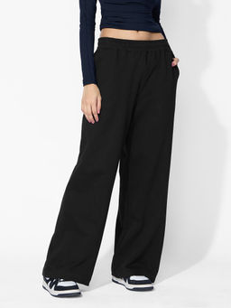 The Souled Store - Originals Inky Black Women Straight Pant