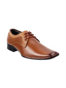 Mochi - Mens Tan Formal Lace-Ups ShoesMochi Mens Tan Formal Shoes