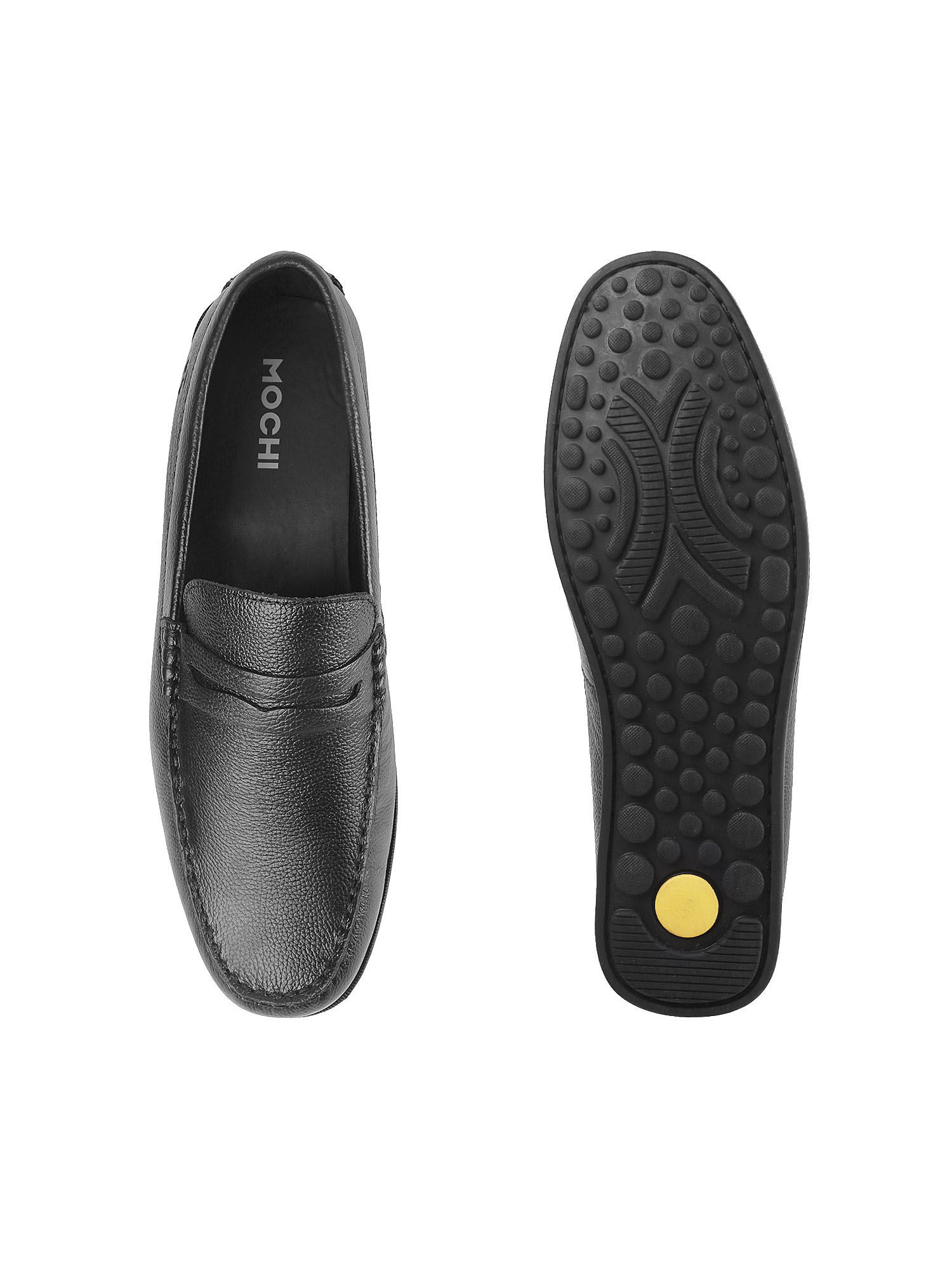 Mochi Solid Black Loafers (EURO 42 