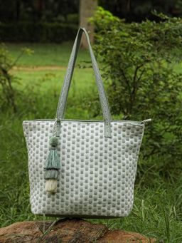 Anekaant - Women Green Cotton Tote Bag