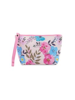NFI Essentials - Floral Print Pouch for Women, Small Stylish Pouch for Makeup