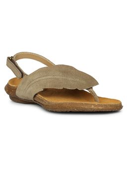 El Naturalista - Taupe Platform Pair Of Sandals