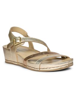 El Naturalista - Gold Wedge Pair Of Sandals