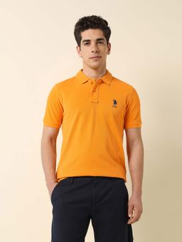 U.S. POLO ASSN. - Men's Solid Pure Cotton Polo T-Shirt