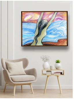 The Art House - Abstract Painting Multicolor (40X30 Inches)