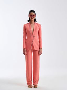Prot Official - Coral Crystal-Trim Jacket with Pant