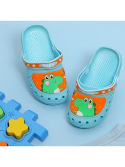 Yellow Bee - Cute Crocodile Clogs for Boys- Blue