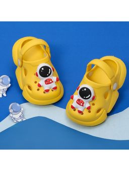 Yellow Bee - 3D Astronaut Motif Clogs for Boys- Yellow