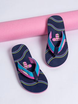 toothless - Girls Navy Blue Flipflops