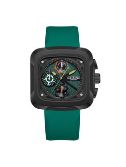 Lee Cooper - Multifunction Green Square Dial Mens Watch - LC08012.075 (M)