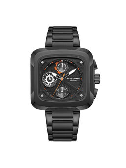 Lee Cooper - Multifunction Gun Square Dial Mens Black Watch - LC08013.060 (M)