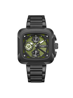 Lee Cooper - Multifunction Gun Square Dial Mens Green Watch - LC08013.070 (M)