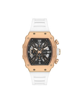 Lee Cooper - Multifunction Black Tonneau Dial Mens Watch - LC08062.563 (M)