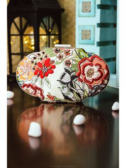 NR by Nidhi Rathi - Women Multi-Color Floral Printed Box Clutch