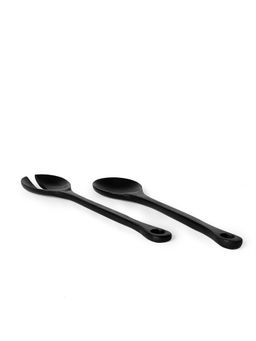 Ellementry - Midnight Mango Wood Salad Spoon (Set of 2)