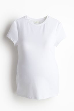 H&M - Women White MAMA Microfibre T-Shirt