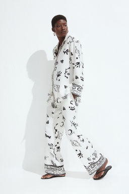 H&M - Women White MAMA Before & After Drawstring Trousers