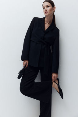 H&M - Women Black MAMA Straight Trousers