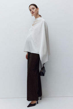 H&M - Women Brown MAMA Straight Trousers