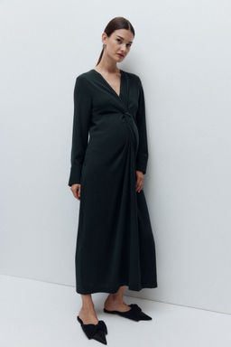 H&M - Women Green MAMA Draped Dress