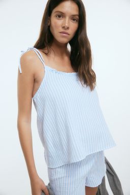 H&M - Women White MAMA Cotton Muslin Pyjamas