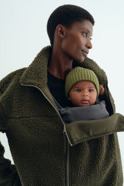 H&M - Women Green MAMA Before & After Babywearing Teddy Jacket