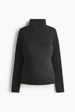 H&M - Women Grey MAMA Turtleneck Top